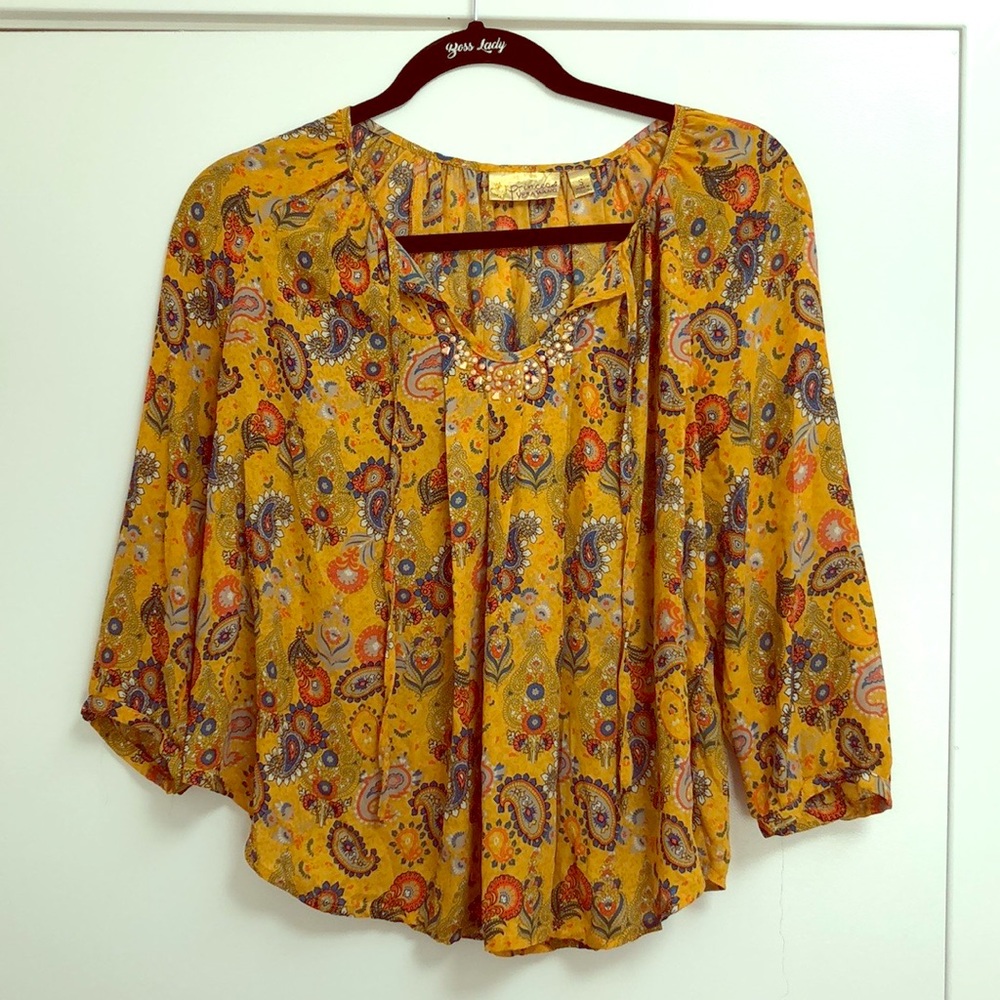 Vera Wang Patterned Shirt